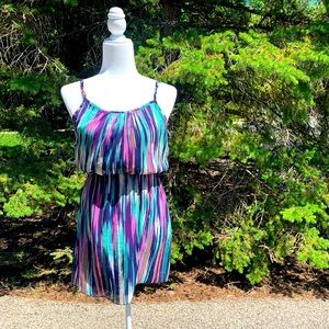 Brush Stroke Mini Dress